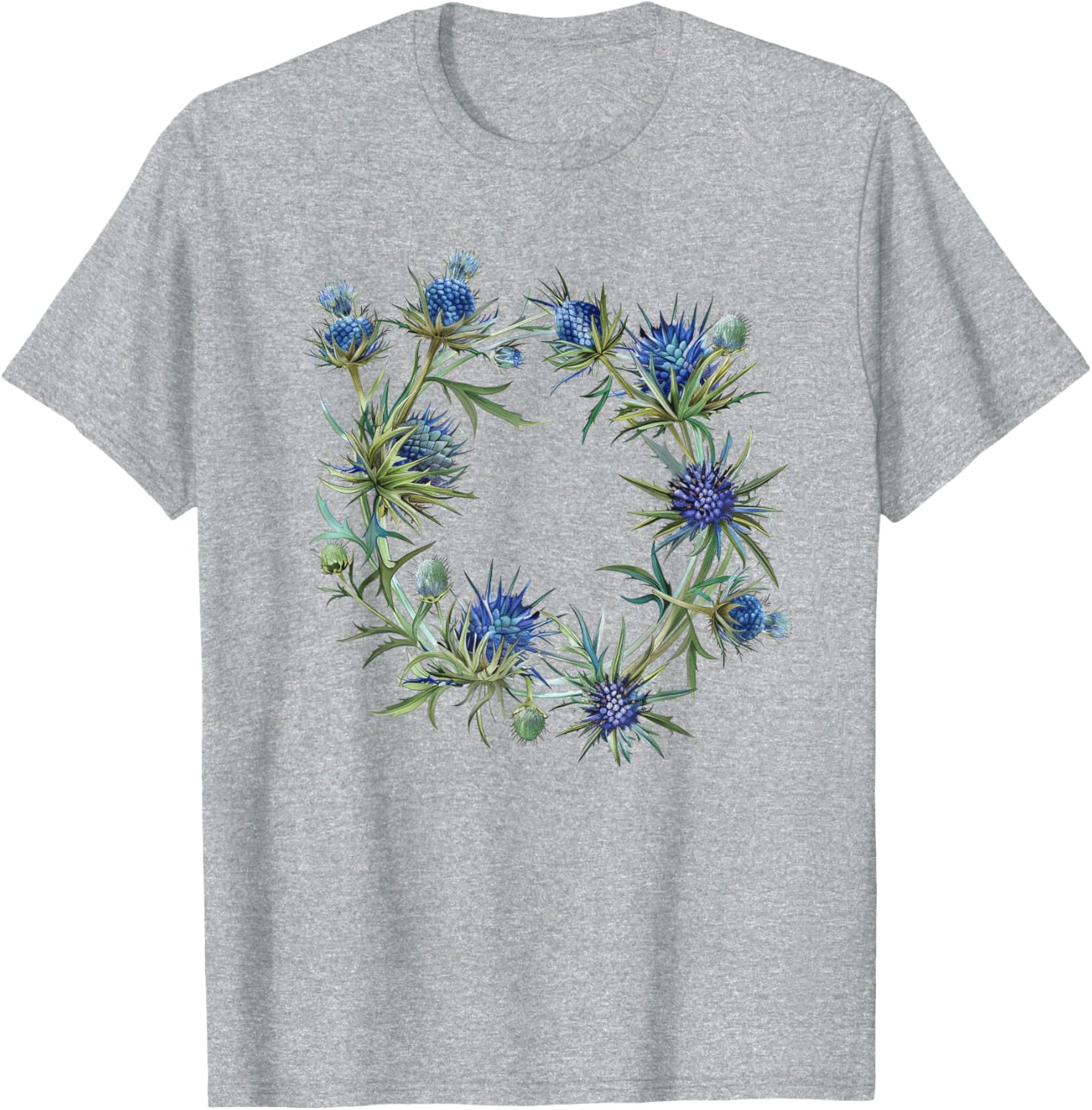 Eryngium Wreath T-Shirt for Nature Lovers - Stylish & Comfortable Wear - 1