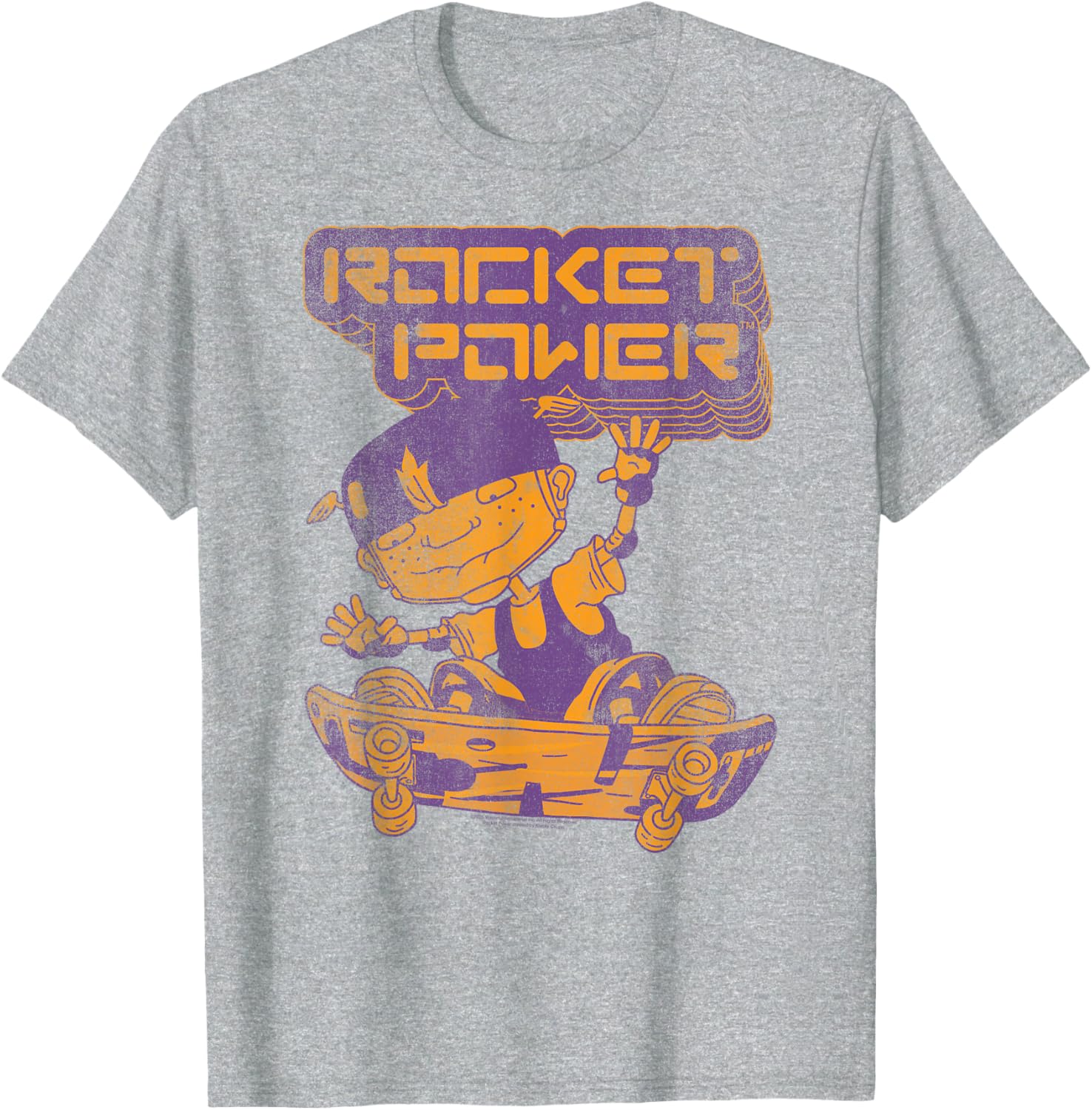 Rocket Power Vintage Skateboard Logo Cartoon T-Shirt for Cool Styles - 2