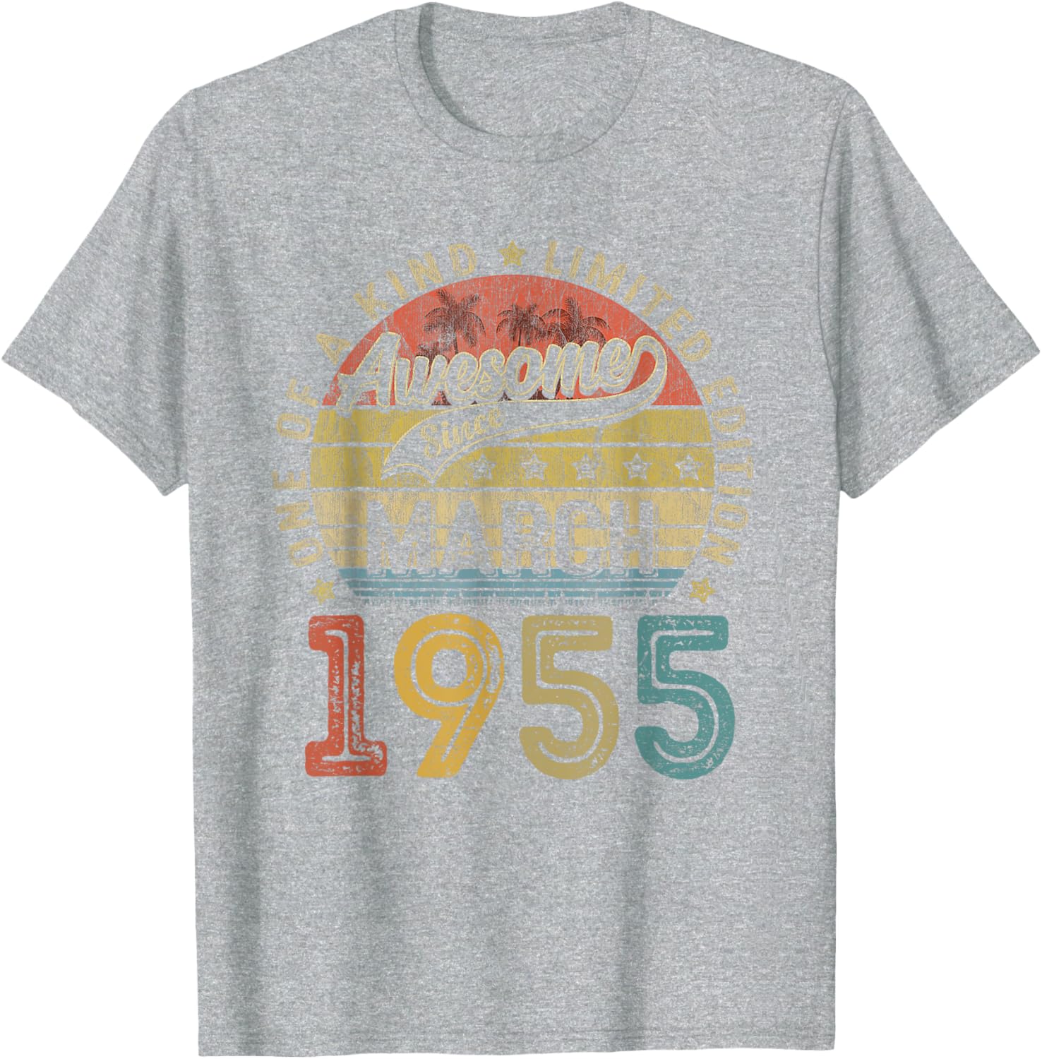 Funny 70th Birthday T-Shirt Vintage Retro March 1955 Gift for Him/Her - 9