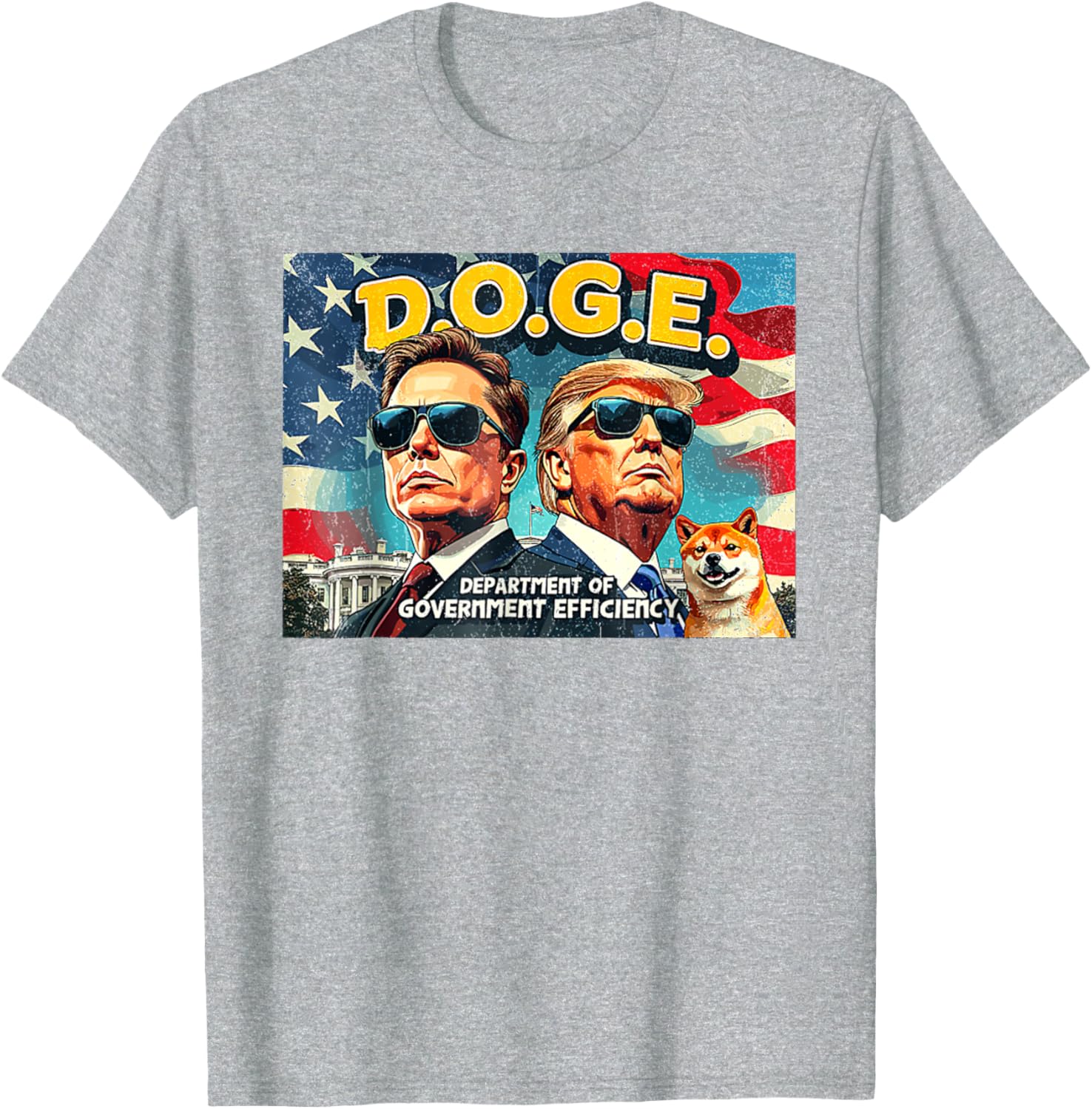 DOGE Department of Government Efficiency Trump 47th Anniversary T-Shirt - 24