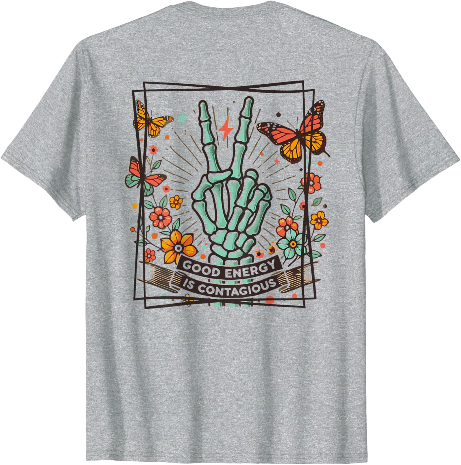 Good Energy Is Contagious Motivational Positive T-Shirt for Inspiration - 1