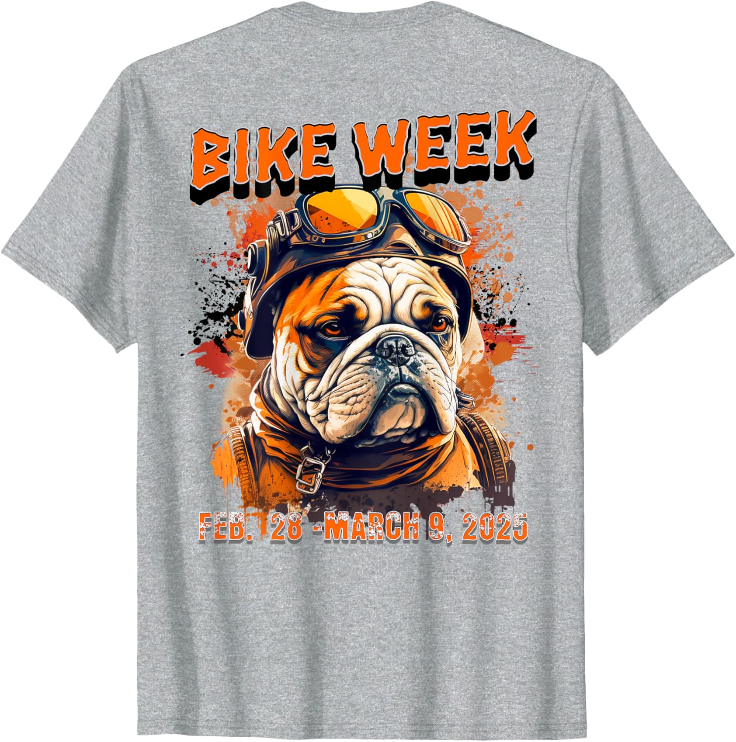 Bike Week 2025 Rally Dog Art T-Shirt for Men, Women, and Kids - 22